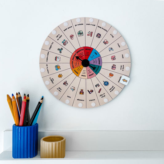 Children'S Emotions Wheel with Coping Choices for Boys and Girls, Classroom Teacher ELSA Feelings Resources, Emotional Regulation Tools