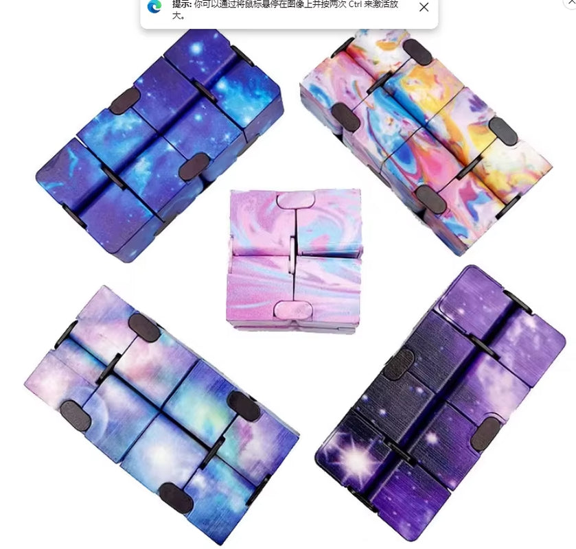 Infinity Magic Cube Children Adult Autism anti Stress Relief Funny Hand Game Four Corner Maze Fidgets Decompression Toys