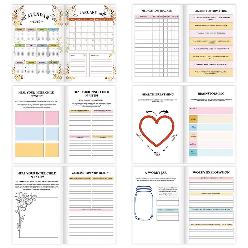 2026 Mental Wellness Journal: a Guided Weekly Diary for Emotional Healing & Self-Discovery
