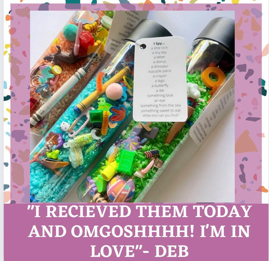 I Spy JUMBO Jar 16Oz| Seek and Find |Sensory Bottle | Calm down Jar |Autism Toy | Kids Birthday Gift | Teacher Gift