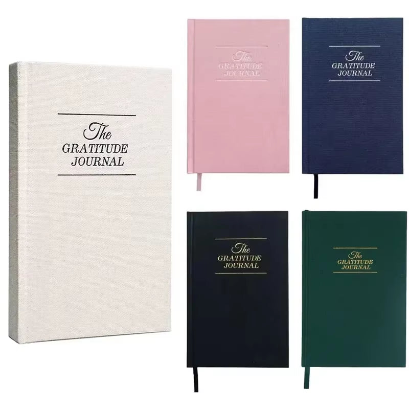 Hardcover & Mindfulness Size Five Minute Gratitude Manifestation Journal Daily Diary for Reflection Notebook The