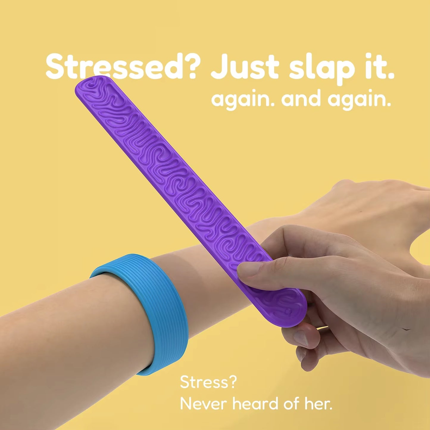 Fidget Toys Slap Bracelets Textured Silicone Sensory Toys for Autism Calming Sensory Toy Stress Fidgets for Adults Office Desk