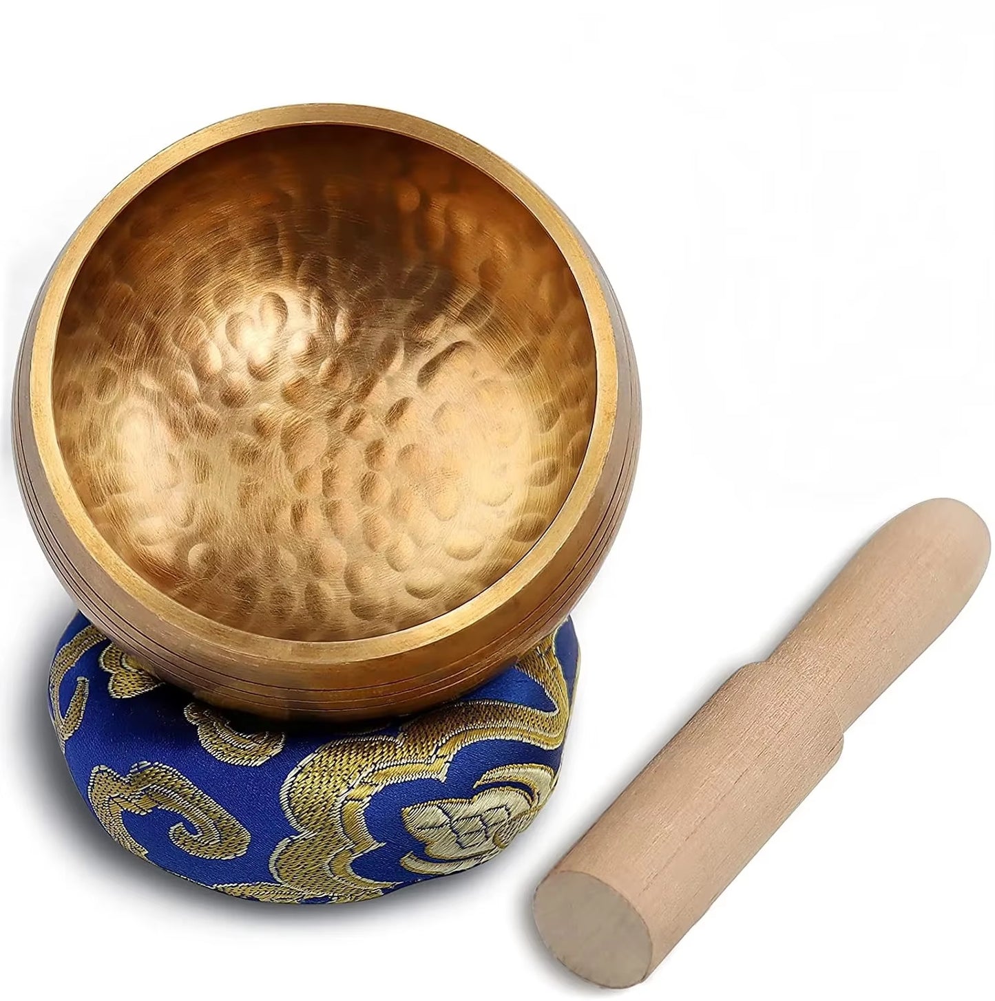 Tibetan Bowl Set with Mallet and Cushion Singing Bowls for Meditation Yoga Chanting Sound Healing Hand Beaten in Nepal