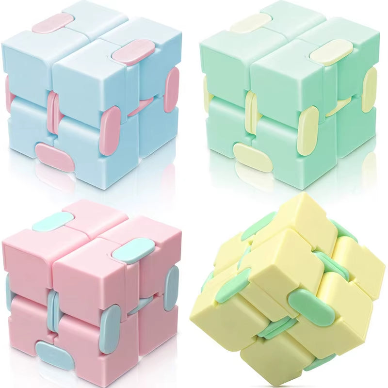 Infinity Magic Cube Children Adult Autism anti Stress Relief Funny Hand Game Four Corner Maze Fidgets Decompression Toys