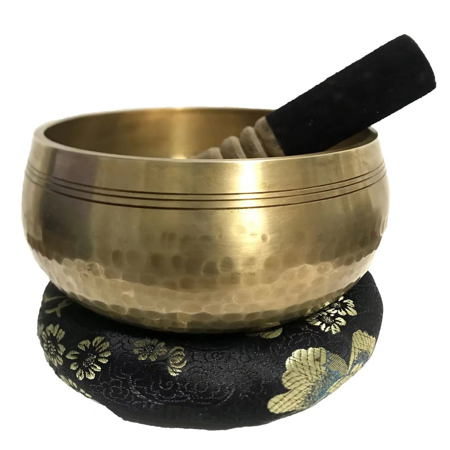 Tibetan Bowl Set with Mallet and Cushion Singing Bowls for Meditation Yoga Chanting Sound Healing Hand Beaten in Nepal