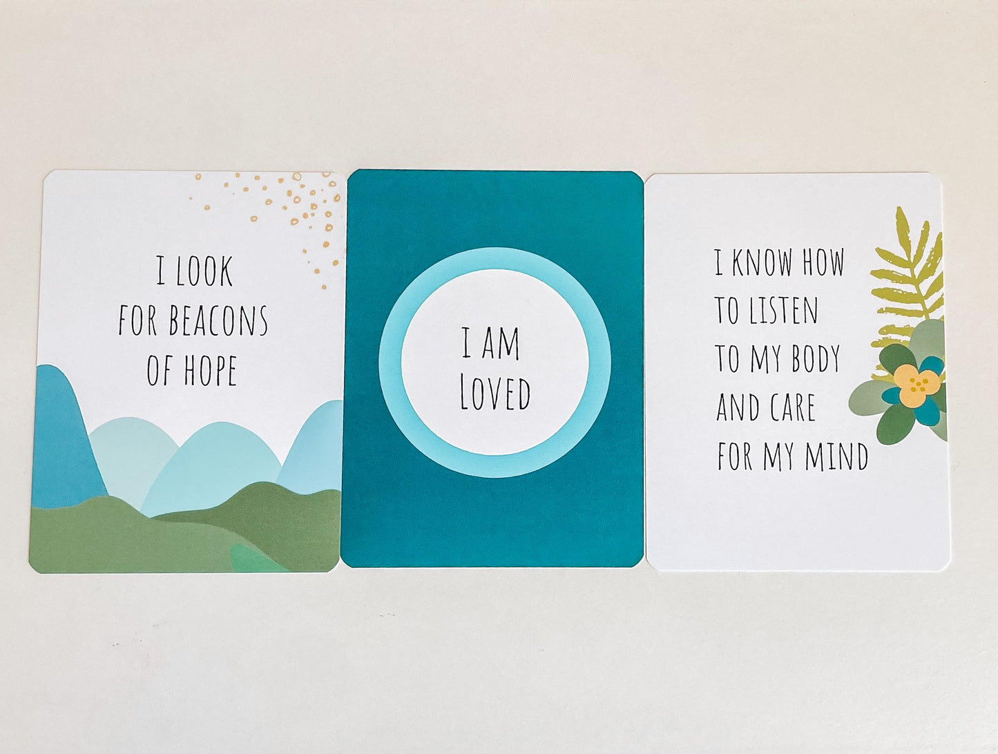 Mental Health Affirmation Cards: Mindfulness Gift Set for Stress Relief, Meditation & Positive Thinking
