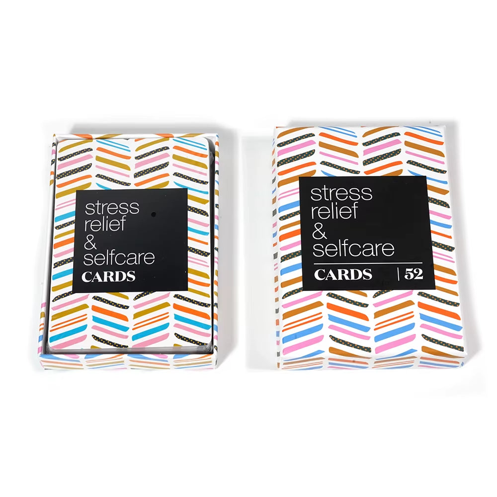 52 Stress Less & Self Care Cards Game Mindfulness Meditation Exercises Anxiety Relief Relaxation