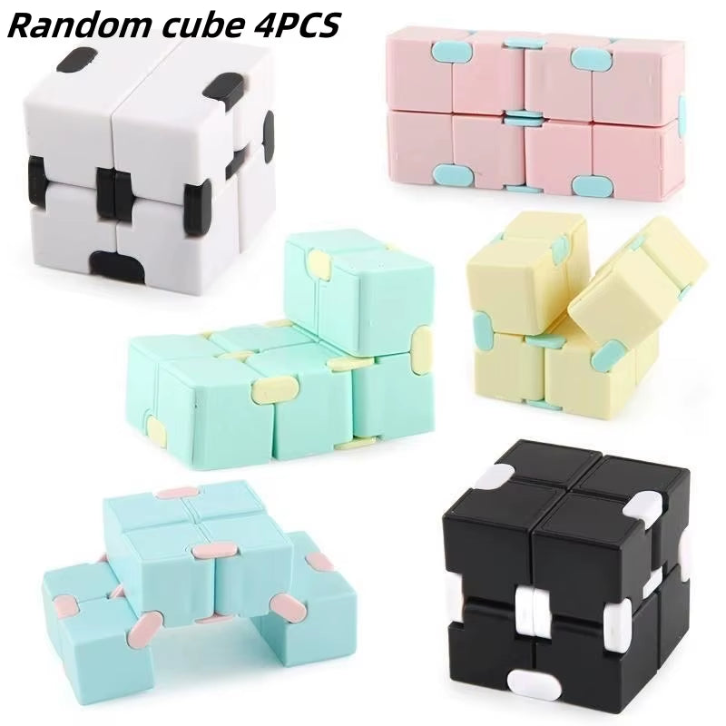 Infinity Magic Cube Children Adult Autism anti Stress Relief Funny Hand Game Four Corner Maze Fidgets Decompression Toys