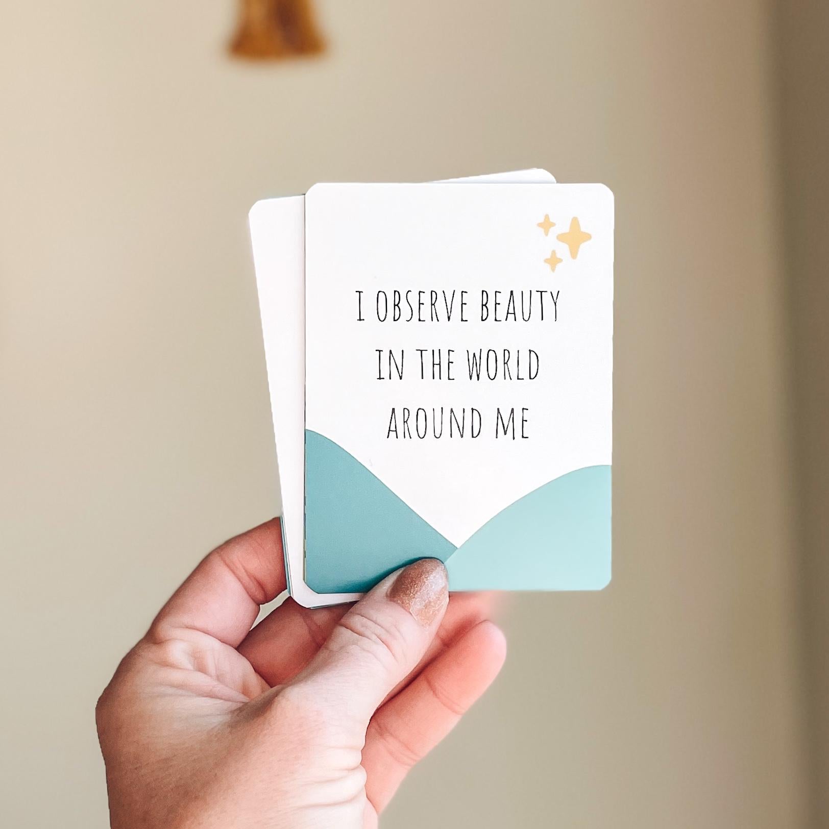 Mental Health Affirmation Cards: Mindfulness Gift Set for Stress Relief, Meditation & Positive Thinking