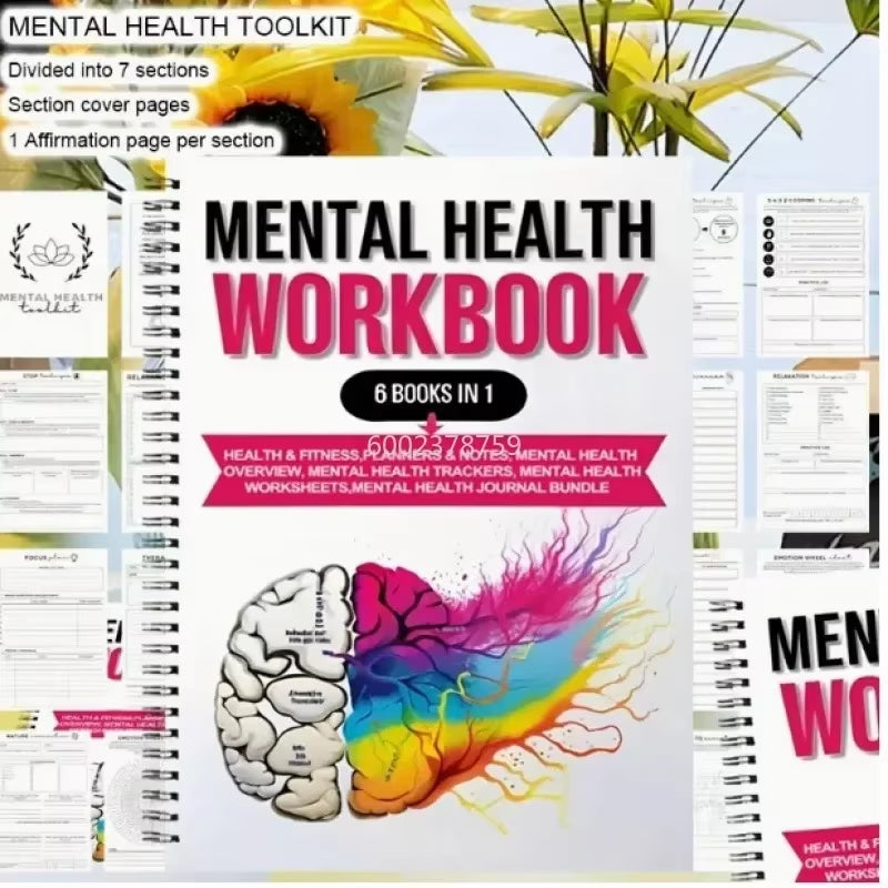 Mental Wellness Journal Planning Book Cashbook Notebook