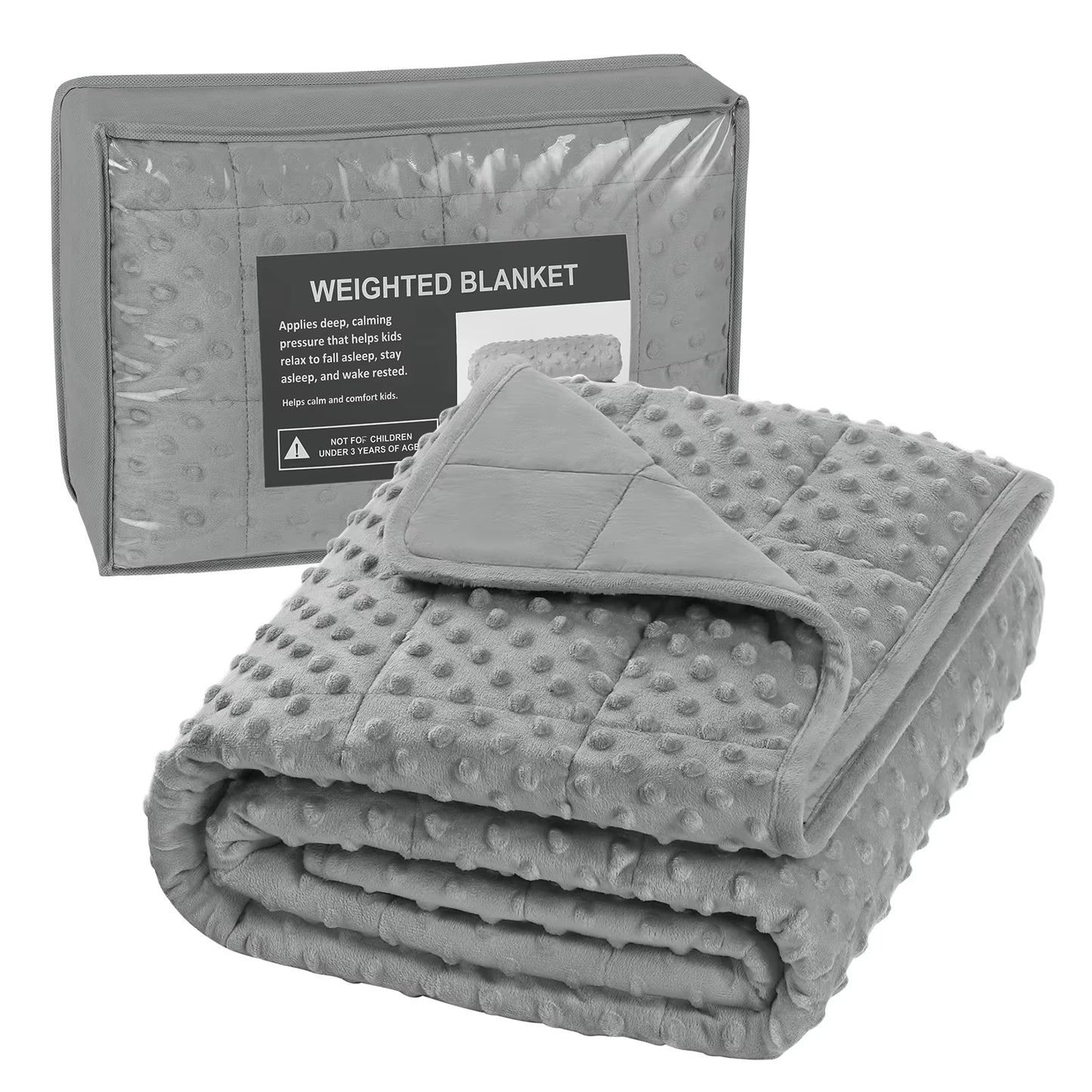 Weighted Blanket for Kids Teenagers Double Sided Heavy Blanket Reduce Stress Relaxation Therapeutic Sleeping Blanket