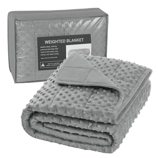 Weighted Blanket for Kids Teenagers Double Sided Heavy Blanket Reduce Stress Relaxation Therapeutic Sleeping Blanket