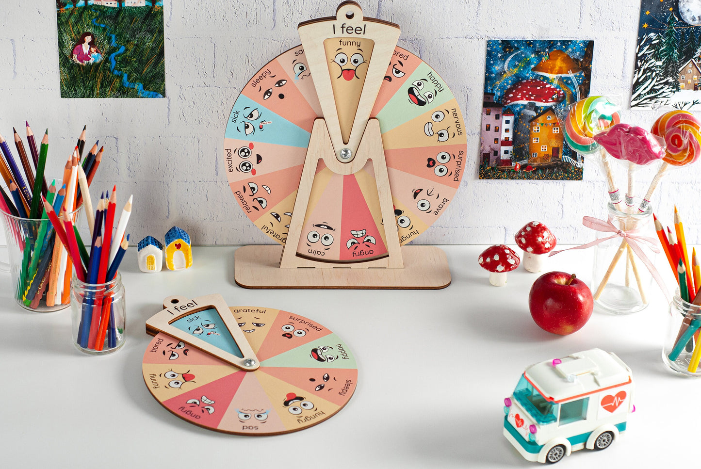 Gifts for Kids, Emotional Wheel, Feelings Wheel, Emotion Chart, Feelings Chart Emotional Regulation Emotion Wheel Classroom Decor Kids Toy