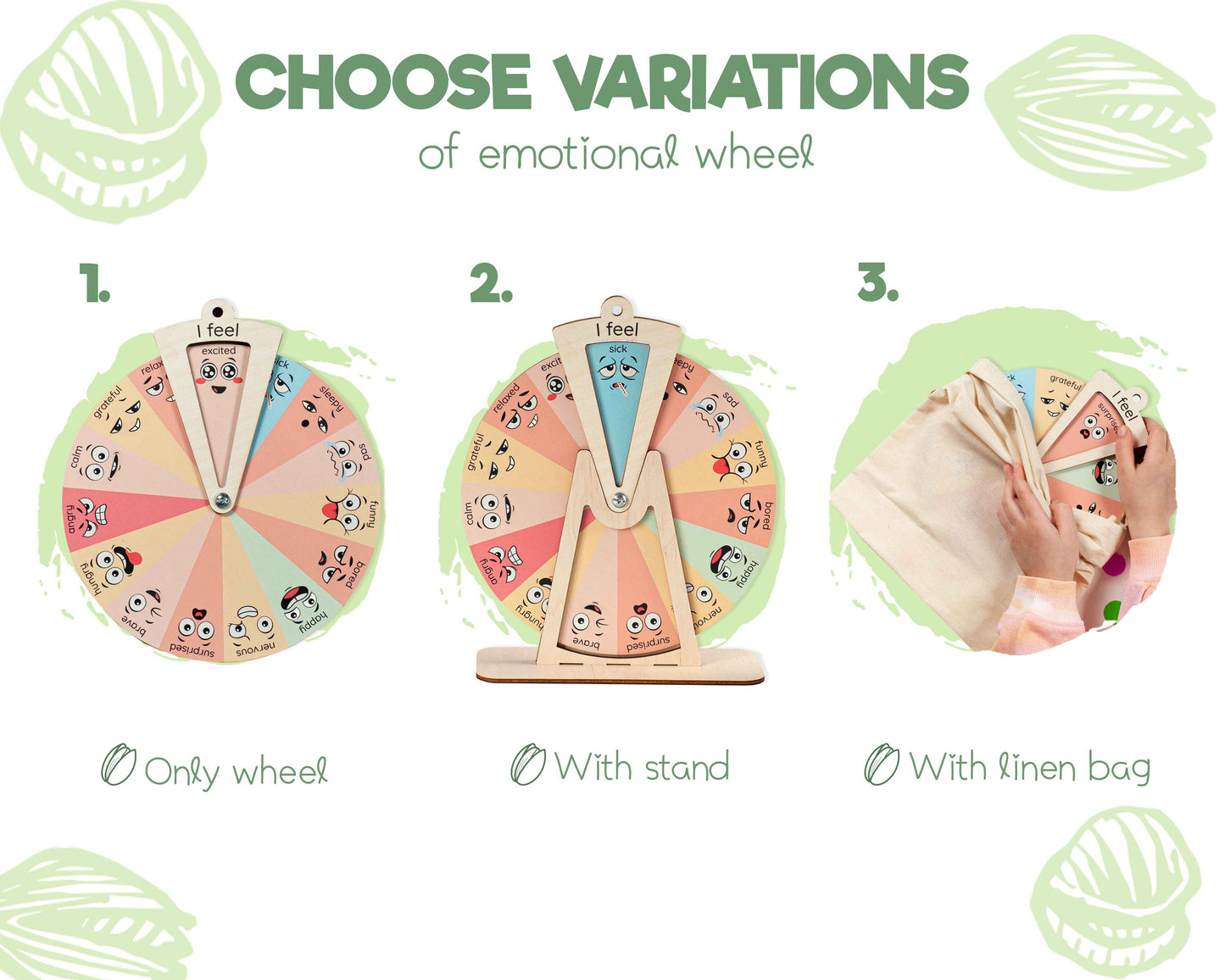 Gifts for Kids, Emotional Wheel, Feelings Wheel, Emotion Chart, Feelings Chart Emotional Regulation Emotion Wheel Classroom Decor Kids Toy