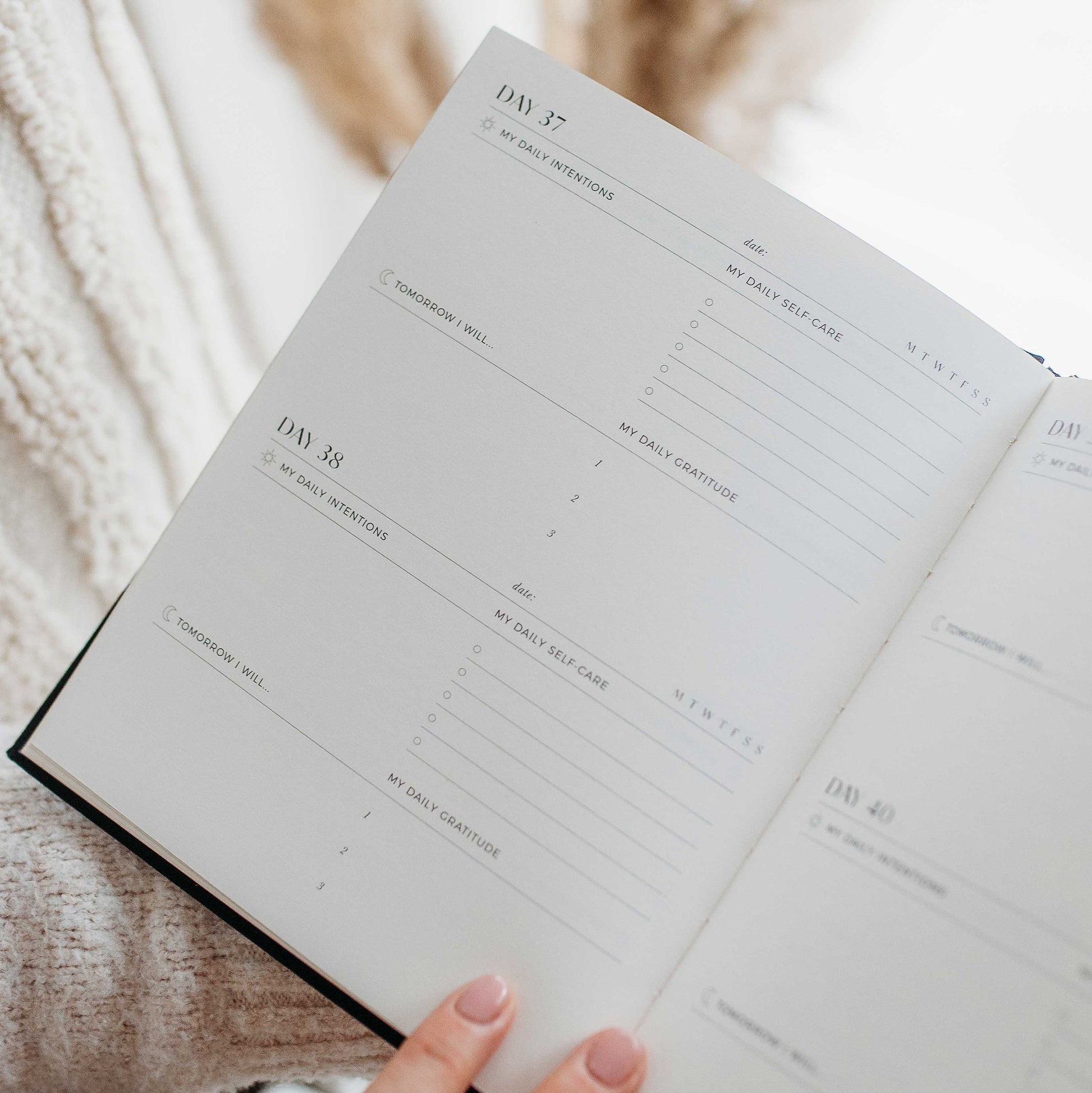 Almond Self-Care Journal – Daily Wellness, Gratitude & Sticker Sheets